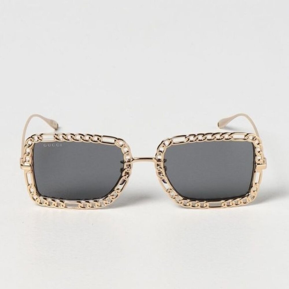NWT GUCCI GG1112S - 001 CHAIN SUNGLASSES - Picture 8 of 15